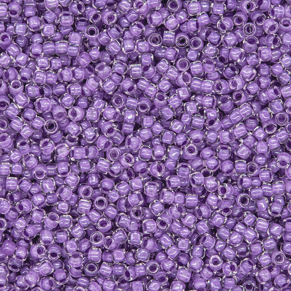 Японский бисер TOHO Round 15/0 (№935), окрашенный изнутри прозрачный