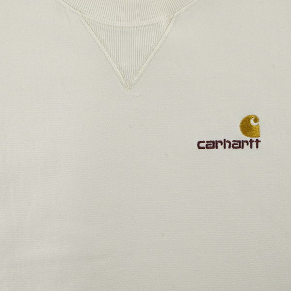 Толстовка мужская Carhartt WIP American Script Sweatshirt артикул:I025475_white - купить в магазине Дайс