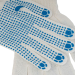 Перчатки х/б 3 нити с защитой от скольжения ПВХ