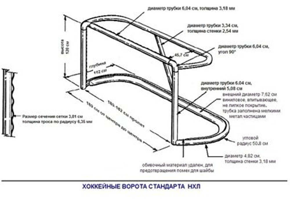 Ворота хоккейные игровые