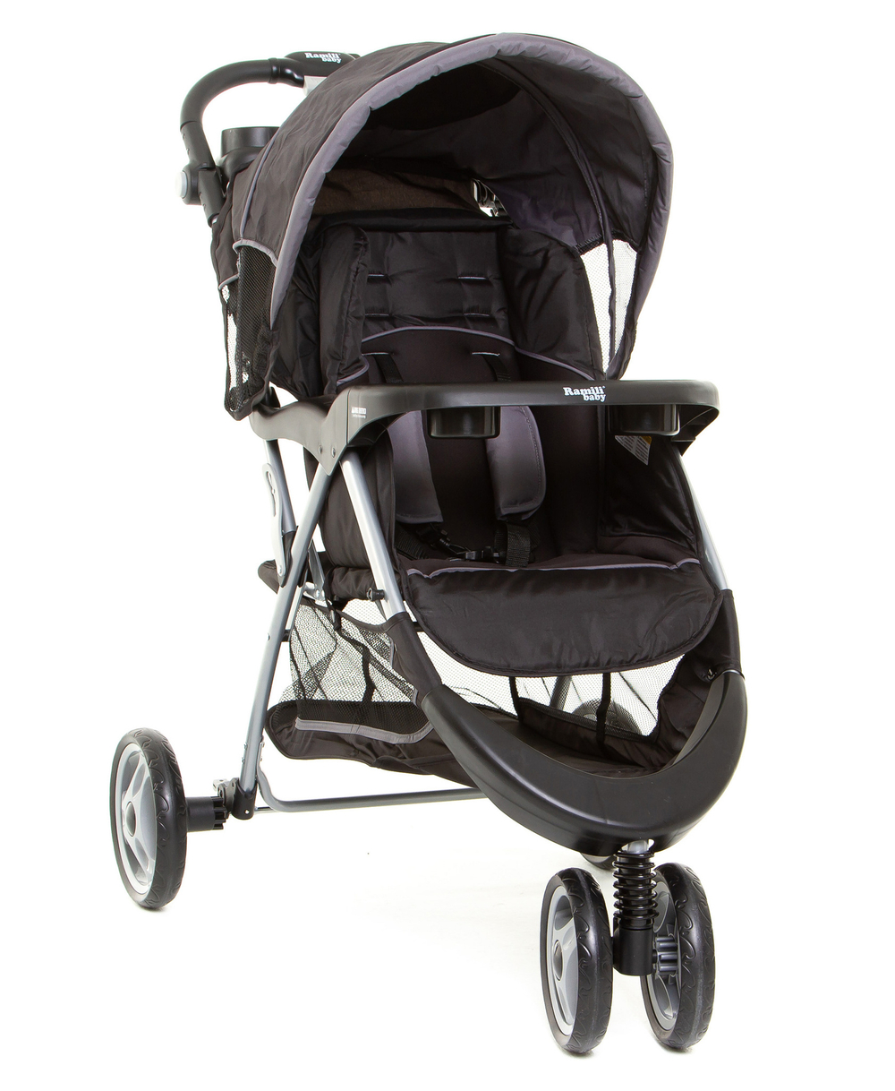 Детская коляска Ramili Baby Rapid TS 2 в 1 (Черный)