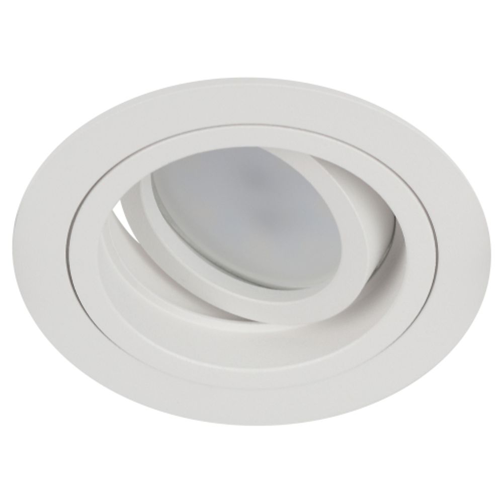 Светильник встраиваемый алюминиевый ЭРА KL84 WH под лампу MR16 GU5.3 белый | Алюминиевые встраиваемые светильники