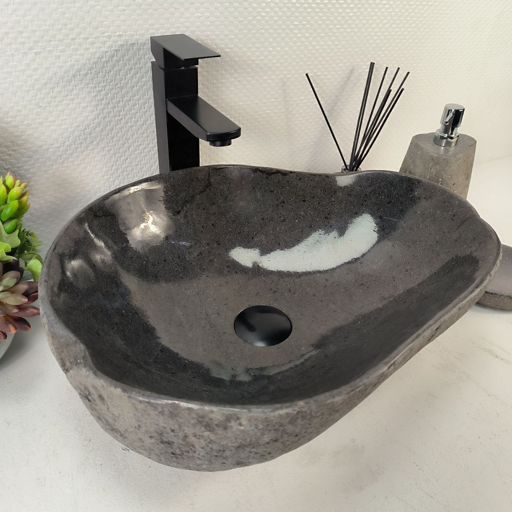 Раковина из речного камня RS-65283 48*39*15 0861