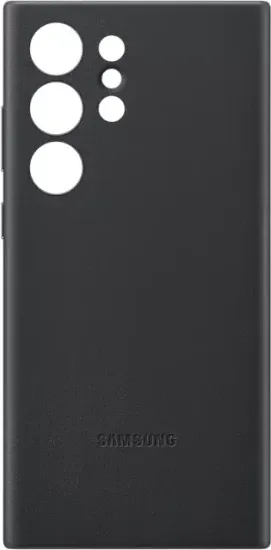 Чехол-накладка Leather Case S23 Ultra Black