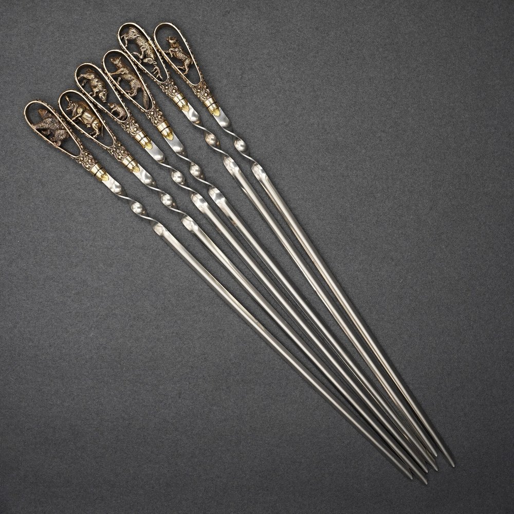 Подарочный набор шампуров "Трофеи охотника"