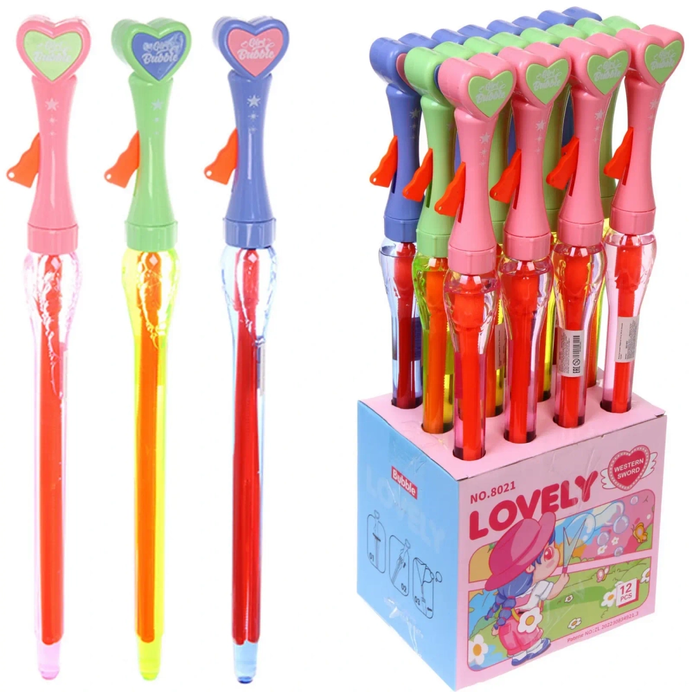 Мыльные пузыри «Сердечко» 50 см, 150 мл, большие пузыри, микс