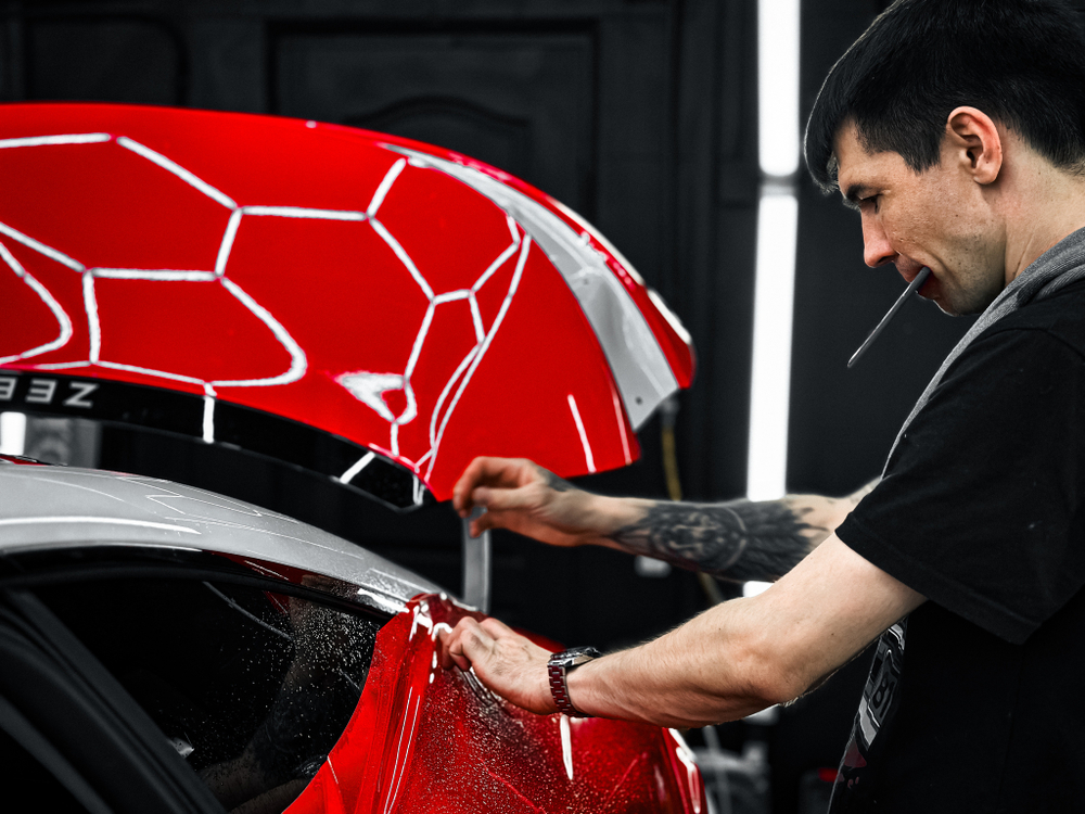 Оклейка цветным полиуретаном