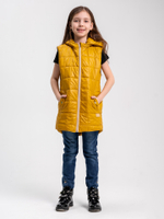 Жилет для девочки "Хит" горчица