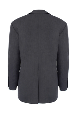 “Striped wool jacket” Двубортный жакет из шерсти.