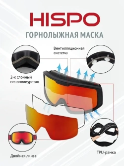 Маска горнолыжная  очки лыжные для спорта