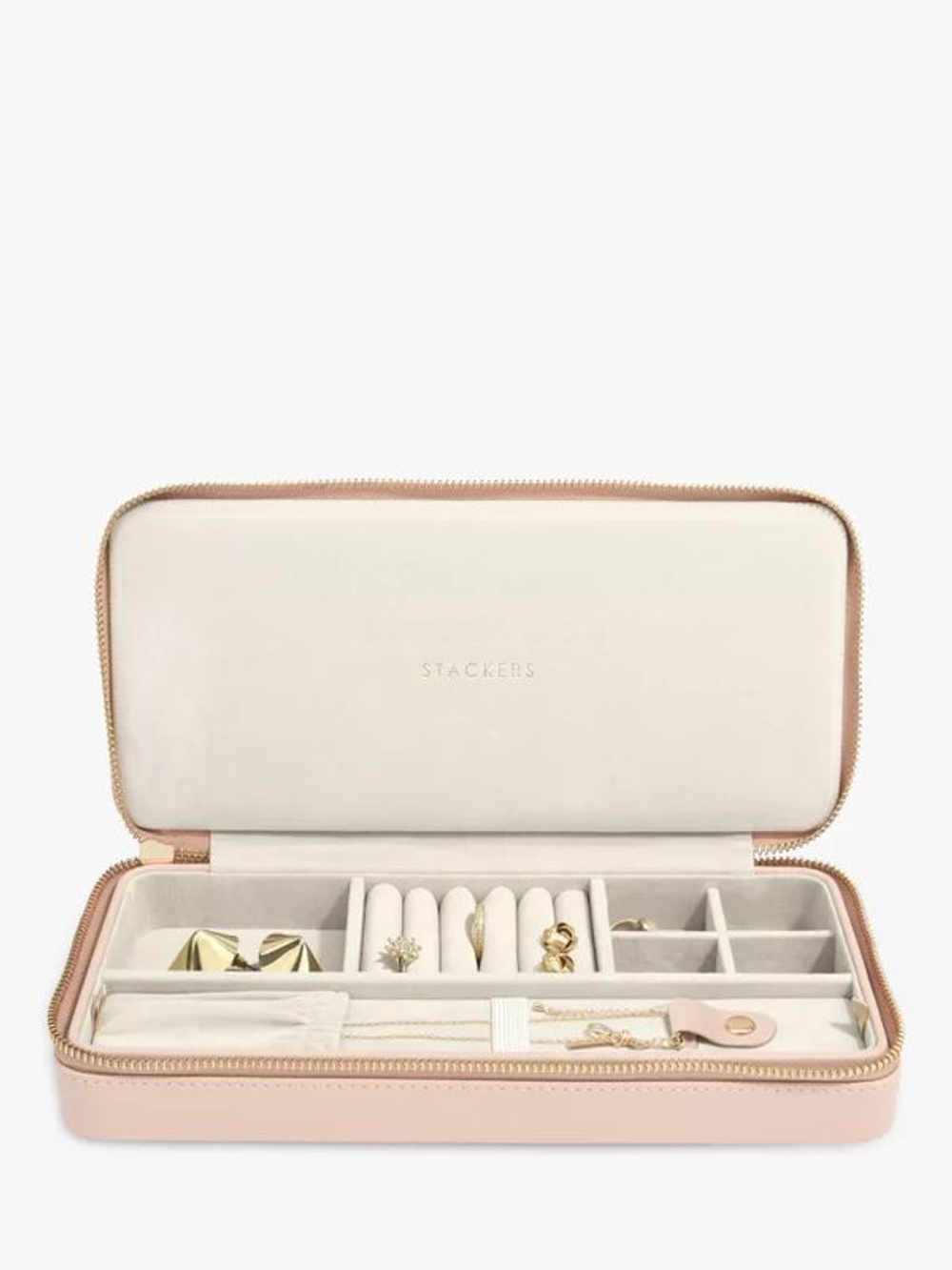 Органайзер для украшений дорожный Stackers Sleek Necklace Travel Box (Blush Pink) (светло-розовый / Blush Pink)