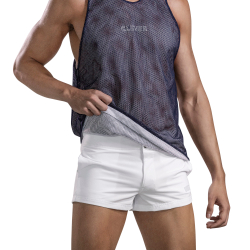 Мужская майка двусторонняя (белый, темно-синий) Clever FIT TANK-TOP 168001