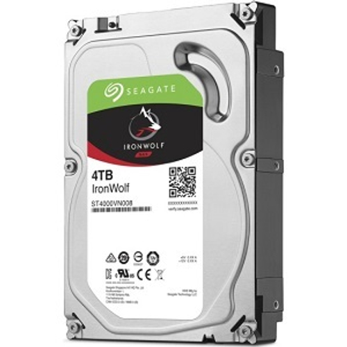 Жесткий диск HDD 4.0Tb Seagate, SATA-III, 64Mb, 5900rpm, IronWolf (ST4000VN008)