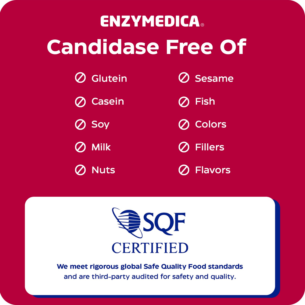 Enzymedica, Кандидаза, 42 капсулы