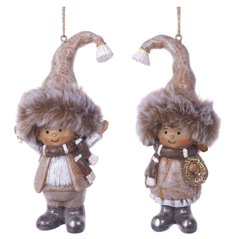 GAEM Фигурка декоративная подвесная "Дети", L6 W5 H13 см, 2в.