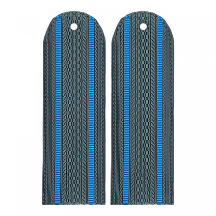 Погоны ФССП серые два голубых просвета