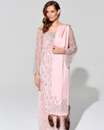 Шелковый палантин с отделкой Dubai