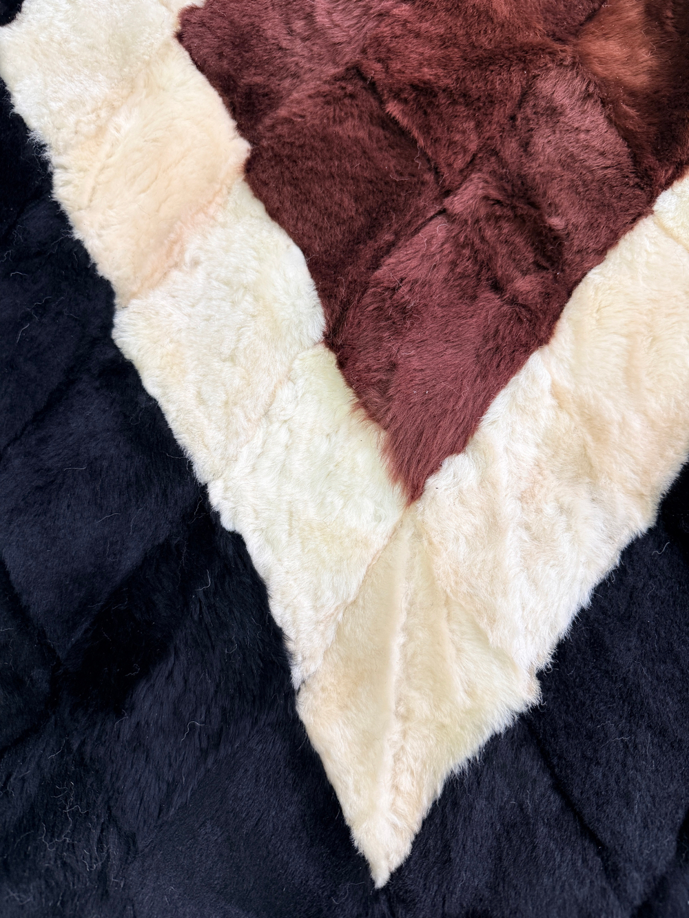 Покрывало меховое ковер из шкуры овчины