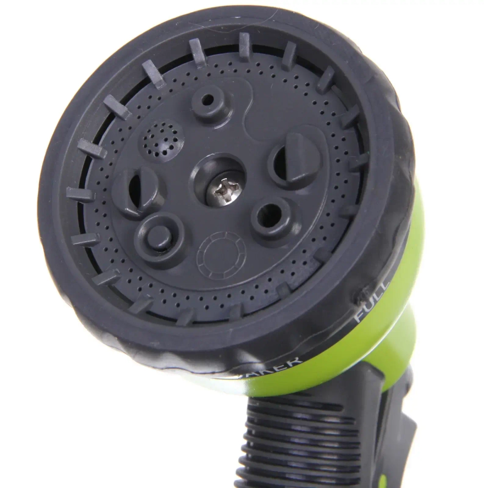 Катушка со шлангом и адаптерами, 12м серо-салатовая HY4017