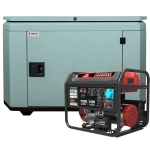 Генератор бензиновый SUNREKA G10000EAX с кожухом Geon 1400SS RAL 7031