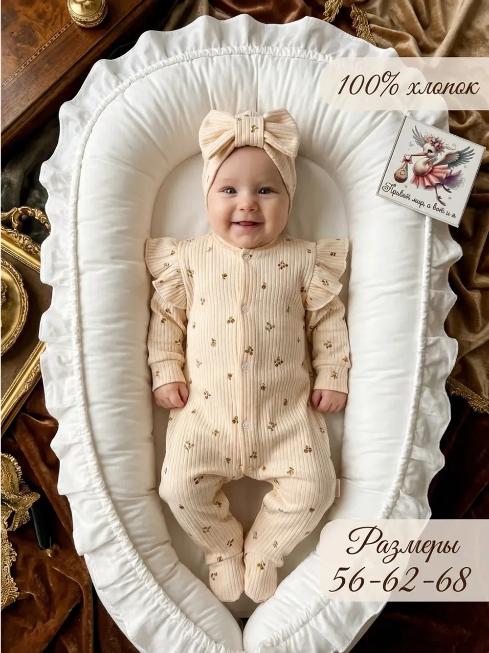 Слип для новорожденных девочек