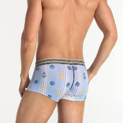 Мужские трусы боксеры голубые морские Superbody Boxer Blue