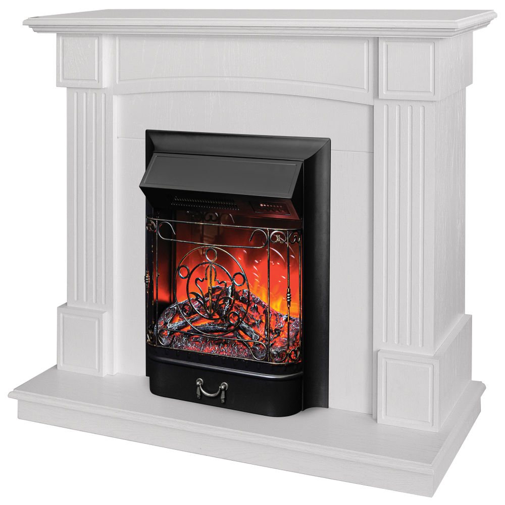 Каминокомплект Real Flame Andrea WT с очагом Majestic Lux Black RC