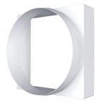 Переход с квадрата на круг 100х100 белый