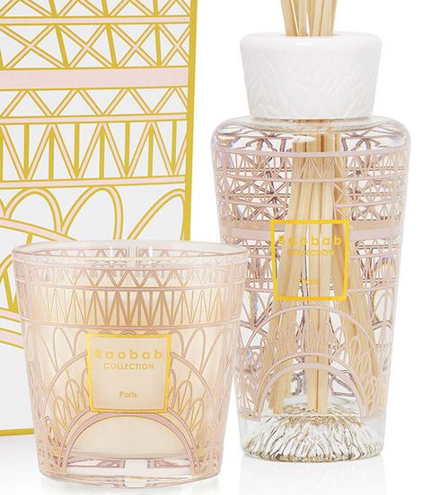 Paris, набор аромадиффузор и свеча My first Baobab, Baobab Collection