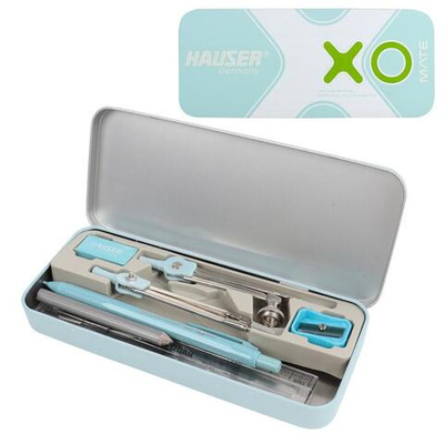 Готовальня 10 предметов "XO mate" в метал. Футляре HA6418-1