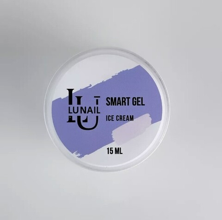 "SMART GEL" Lunail. Трёхфазный гель для моделирования - ICE CREAM (15 мл)