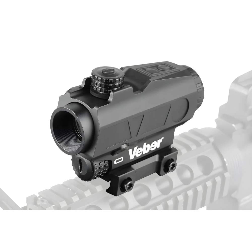 Прицел призматический Veber Wolf Alfa P1X25 mini на планке крепления