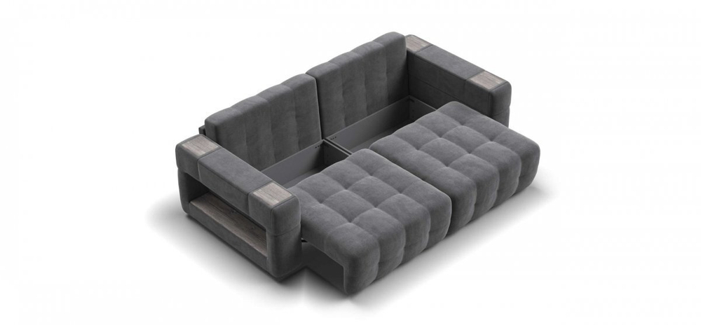 Диван Босс ХО Велюр Монолит серый