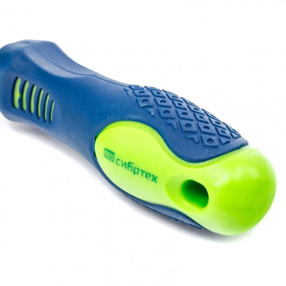 11869 Отвертка, SL5,0 х 150 мм, CrV, 2-х компонентная рукоятка Сибртех