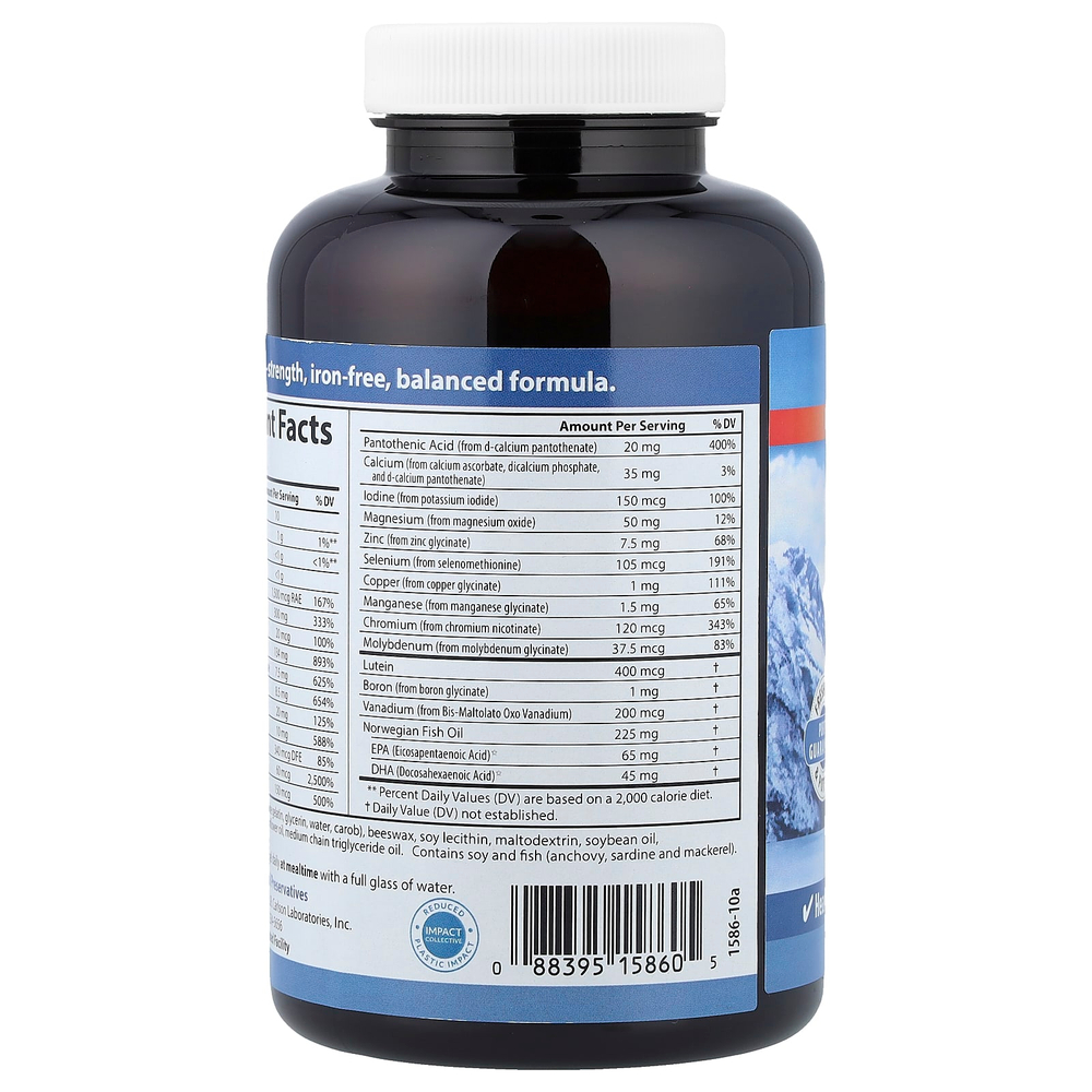 Carlson, Мультивитамины с омега-3, 120 мягких таблеток