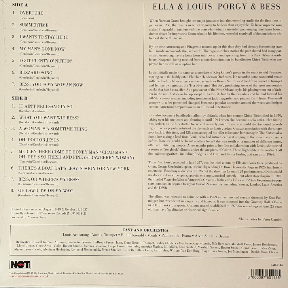 Ella & Louis ‎– Porgy & Bess (Европа 2015г.) Т