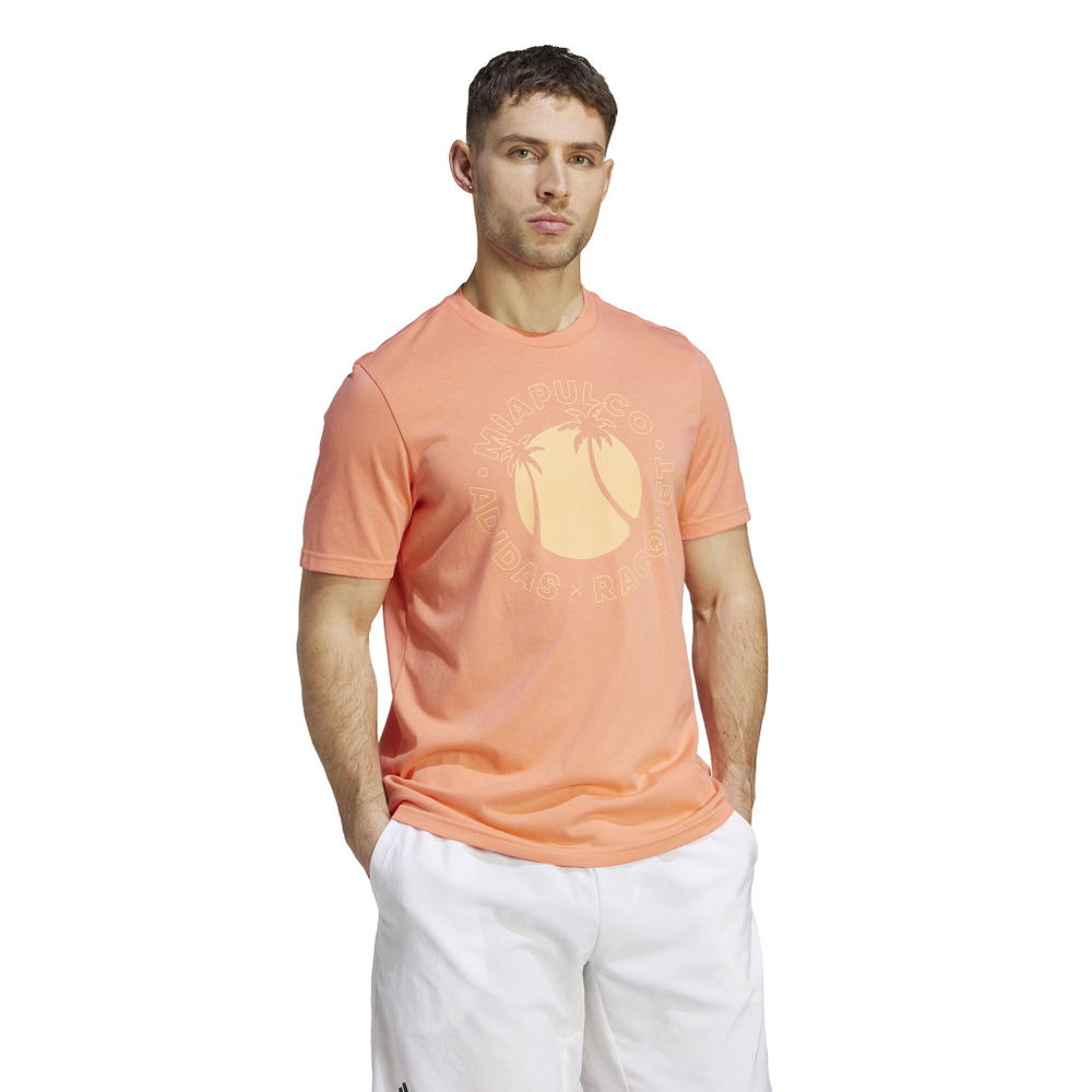 Мужское теннисное поло adidas RM Sun T-Shirt Men - Apricot, Yellow