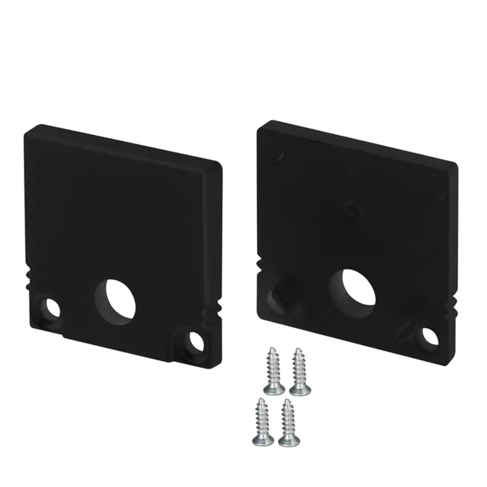 Заглушка SL-SLIM20-H20 BLACK с отверстием  (Arlight, Пластик) 047637