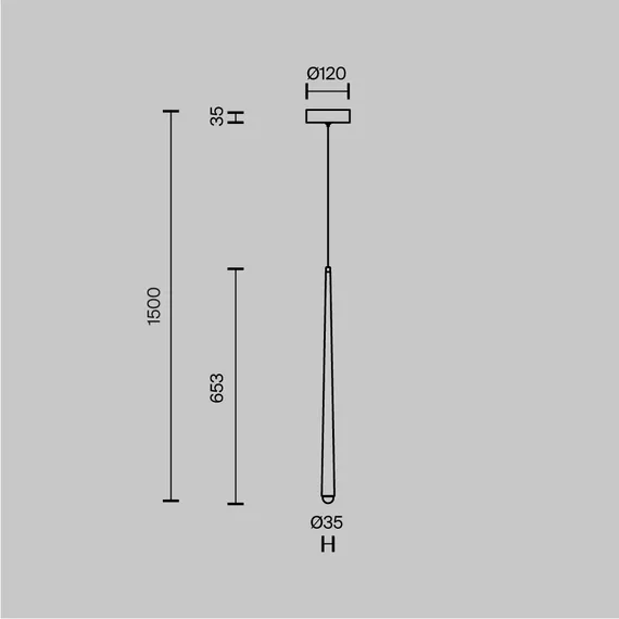 Подвесной светильник Каскад / Cascade 2600-3500К 6Вт Maytoni mod132pl-l6bsk