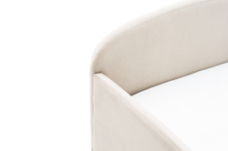 Детская мягкая кровать с ящиком Бельмарко Letmo ванильный велюр