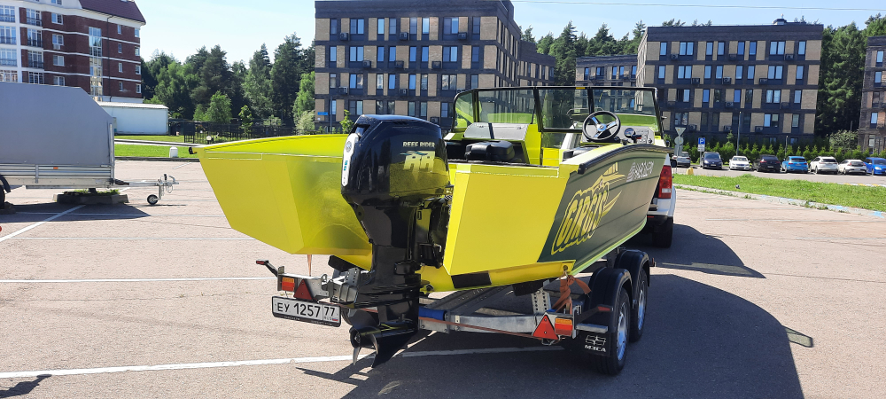 Лодочный мотор Reef Rider RREF60FUEL-T BIG FOOT / БУ мотор 13м/ч /