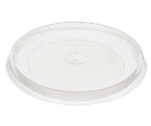 Крышка к супнице 500 мл прозрачная, диаметр 121 мм, PP, 50 штук (супница 19-6136, 19-0682)