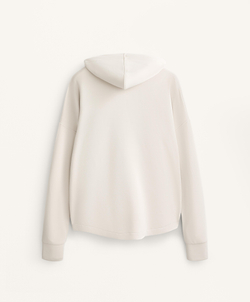 Oysho Толстовка из мягкого модала с застежкой-молнией, натуральный