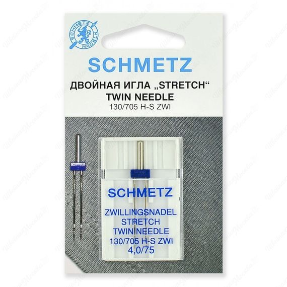 Иглы стретч двойные 130/705H-S ZWI № 75/4.0 (1 шт.)