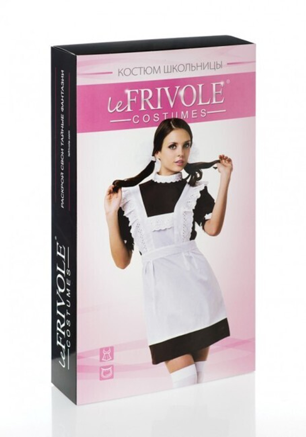 Школьная форма СССР ML (44-46) (Цвет: коричневый с белым)