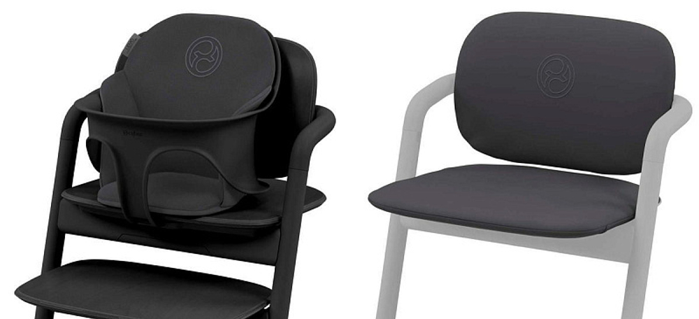 Стульчик для кормления Cybex Lemo 4 в 1 с мягкими чехлами Comfort Inlay All White/Stunning Black