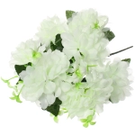 Искусственные цветы «Цветочная мелодия» Хризантемы 49см 7 цветков белые