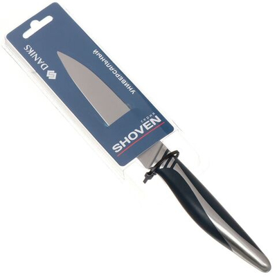 Нож кухонный Daniks, Шовэн, универсал, нерж сталь, 12.5 см, рук пласт, 161711-4