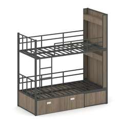 Overnight Кровать 2-х ярусная ON.K2-001 Вяз Благородный/Металл Антрацит 2080*950*2260