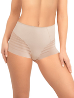 Трусики-макси из микрофибры с полосками (Размер: XXL) (Цвет: черный)